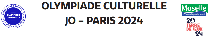 Banderoles des olympiades culturelles des JO de Paris 2024