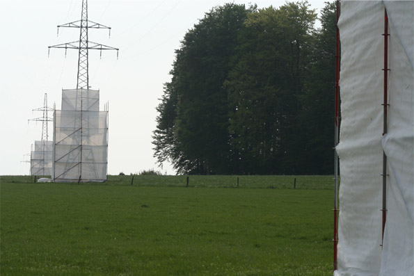 pylône de haute tension, tableau ou photo de viviane Zenner