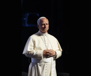 le pape, photographe dans l eglise de lesse par VIVIANE ZENNER lors de l avenue pontifical